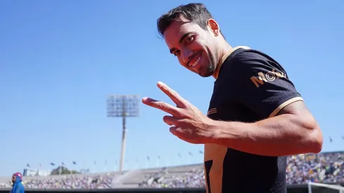 Adrián Aldrete durante un partido en CU.