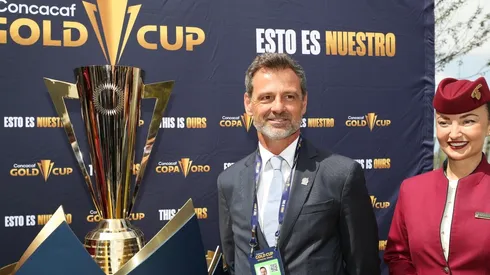 Diego Cocca en el sorteo de la Copa Oro 2023.