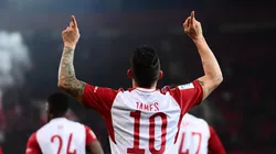 Griechenland Fu�ball Super League Saison 2022-2023 Georgios Karaiskakis Stadion Pir�us, 13.02.2023 Olympiakos Pir�us - P