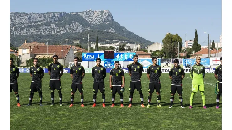 La selección mexicana en el torneo Esperanzas de Toulon de 2015.