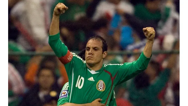 Cuauhtémoc Blanco en la eliminatoria al Mundial Sudáfrica 2010.