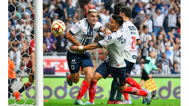 Monterrey celebra el tercer gol ante Tijuana anotado por Germán Berterame.