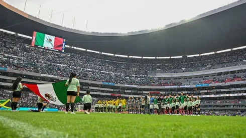 La afición registró una gran entrada ante Jamaica en el estadio Azteca.
