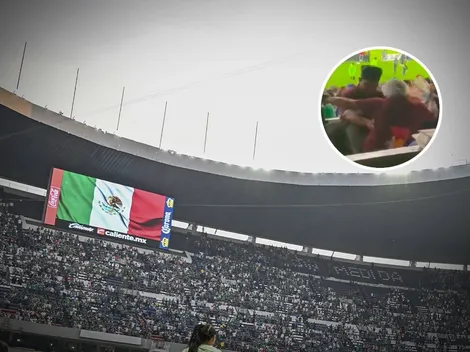 VIDEO | Vendedores de cerveza se agarran A GOLPES en el México vs. Jamaica