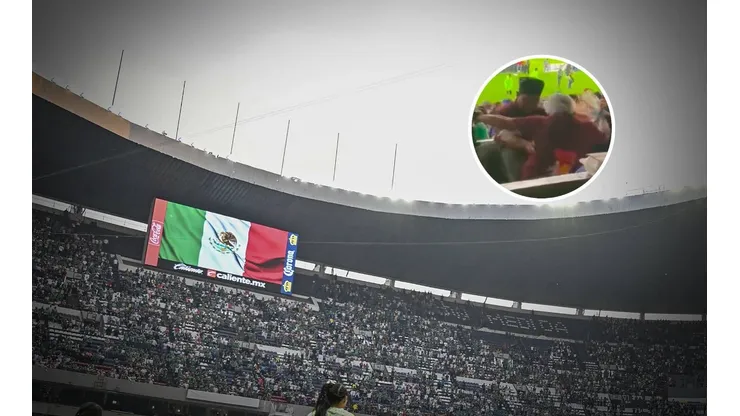 Estadio Azteca vendedores de cerveza 2023