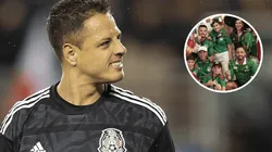 Chicharito se sumó a la polémica.