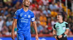 Guido Pizarro en el partido Tigres contra Necaxa del Clausura 2023.