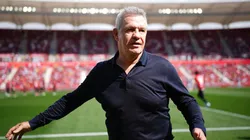 Javier Aguirre en un partido del Mallorca contra la Real Sociedad.