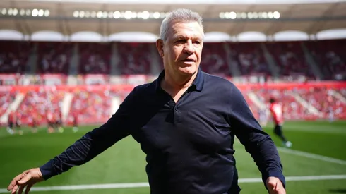 Javier Aguirre en un partido del Mallorca contra la Real Sociedad.