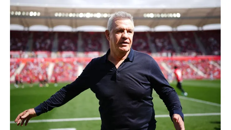 Javier Aguirre en un partido del Mallorca contra la Real Sociedad.