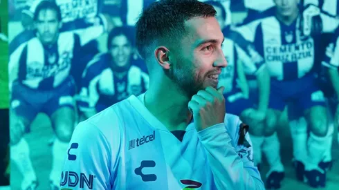 Luis Chávez con el Pachuca en el torneo Clausura 2023.