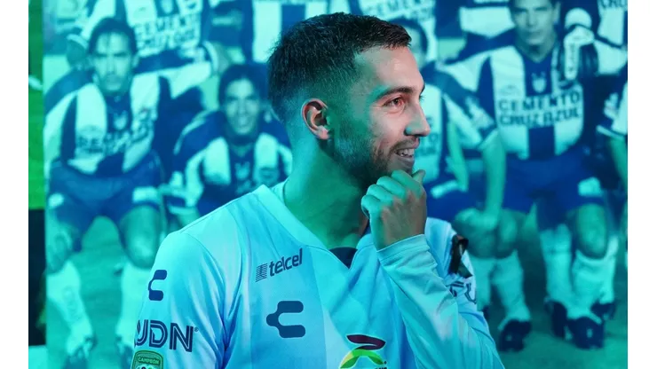 Luis Chávez con el Pachuca en el torneo Clausura 2023.