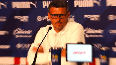 Fernando Ortiz en la conferencia previa al Clásico Nacional.