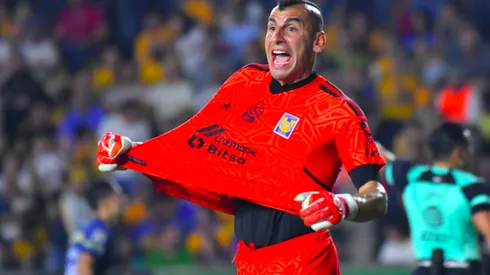 Nahuel Guzmán en un partido del torneo Clausura 2023.