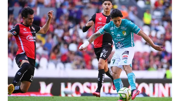Con este disparo de zurda, Víctor Dávila hizo el 1-0 para el León.