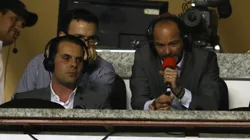 Martinoli y Luis García durante una transmisión.