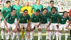La selección mexicana en Sudáfrica 2010 con Guillermo Franco.