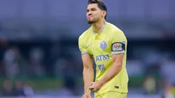 CIUDAD DE MEXICO, MEXICO - FEBRERO 11: Henry Josue Martin del America en festejo despues de anotar el segundo gol de su equipo durante el juego de la jornada 6 del Torneo Clausura 2023 de la Liga BBVA MX en el Estadio Azteca el 11 Febrero de 2023 en Ciudad de Mexico, Mexico. (Foto: Mauricio Salas/JAM MEDIA)