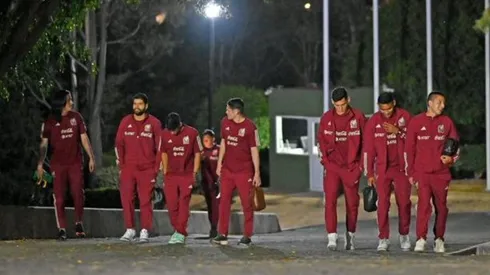 Los jugadores que llegaron al Centro de Alto Rendimiento.