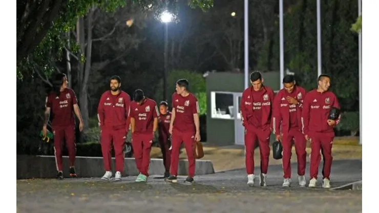 Los jugadores que llegaron al Centro de Alto Rendimiento.