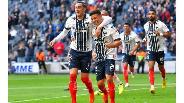 Rogelio Funes Mori y Alfonso González en el torneo Clausura 2023 con el Monterrey.