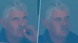 Tuca vio el partido desde el palco del Azteca