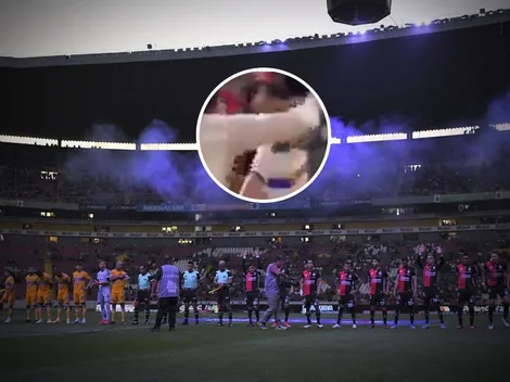 VIDEO | Aficionado del Atlas golpeó a seguidor de Tigres