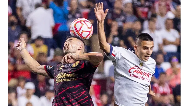 Así formarían Chivas y Tijuana en el Estadio Akron.