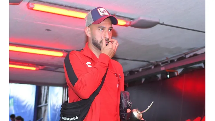 Emanuel Aguilera en sus últimos días con Atlas.