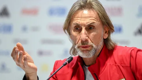 Ricardo Gareca con la selección de Perú en eliminatorias mundialistas.