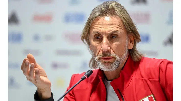 Ricardo Gareca con la selección de Perú en eliminatorias mundialistas.