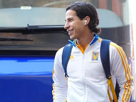 Así fue el regreso de Diego Lainez al estadio Azteca... con Tigres