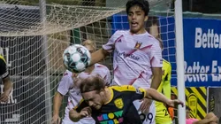 Jaziel Orozco con el Real Monarchs de la MLS Next Pro.