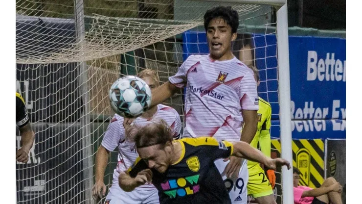 Jaziel Orozco con el Real Monarchs de la MLS Next Pro.