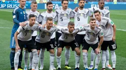 La selección de Alemania que enfrentó a la de México en Rusia 2018.