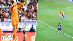 Puebla hizo el primer gol del partido tras un error de Andrada