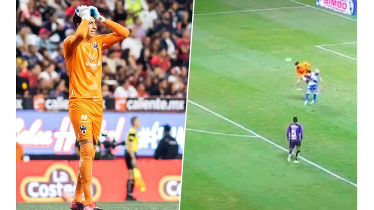 Puebla hizo el primer gol del partido tras un error de Andrada
