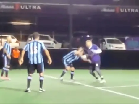 VIDEO | Exjugador del América se fue a los golpes en un partido amateur