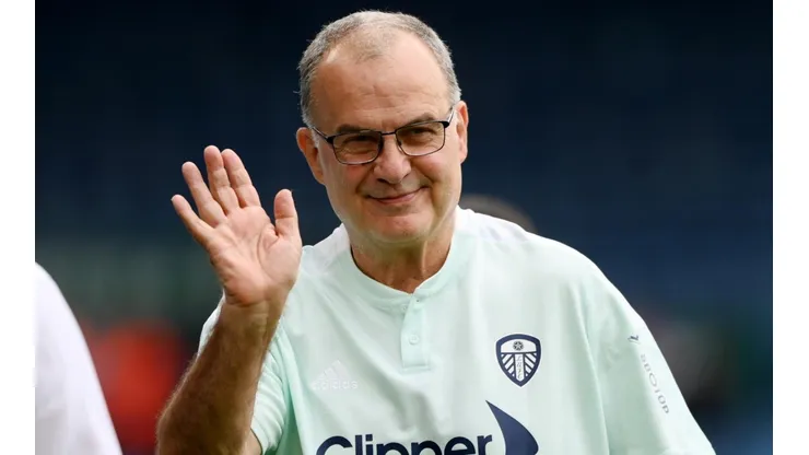 Marcelo Bielsa con Leeds United, su anterior equipo.