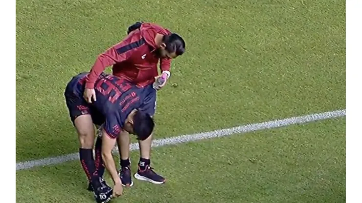 Aldo Rocha lesionado con Atlas