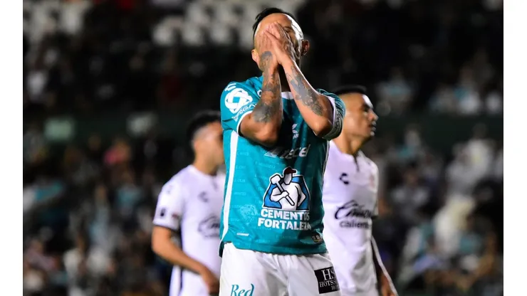 Luis Montes en uno de sus últimos partidos con el León en el Apertura 2022.