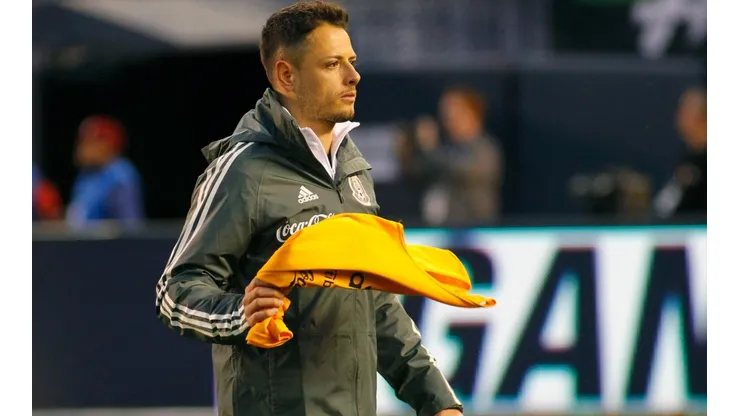 Chicharito Hernández en uno de sus llamados más recientes a selección mexicana en 2019.