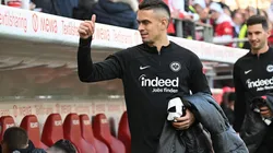 Rafael Santos Borré con el Eintracht Frankfurt, su equipo desde 2021.