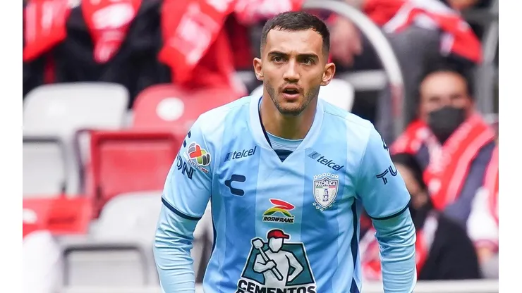 Luis Chávez con el Pachuca en el Apertura 2022 en la Liga MX.