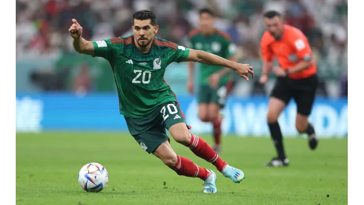 Henry Martín en el partido de México contra Arabia Saudita en Qatar 2022.