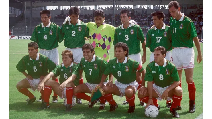 La selección mexicana que debutó en la Copa América en 1993.