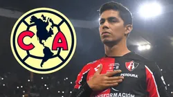 América intenta por Diego Barbosa.