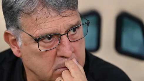 Gerardo Martino en su último partido como director técnico de la selección mexicana.