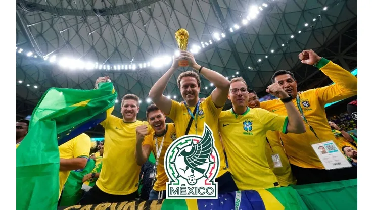 Fans brasileños van con la Selección mexicana 2022