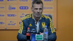 Diego Cocca en su presentación como director técnico de Tigres.